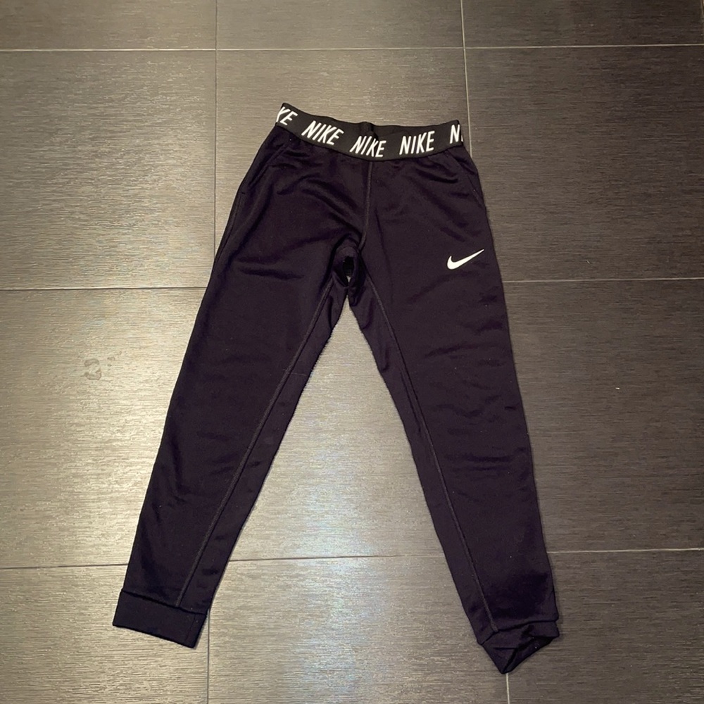 size youth medium black joggers